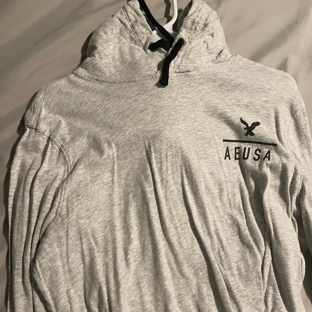 Silver/Gray Hooded American Eagle Pullover